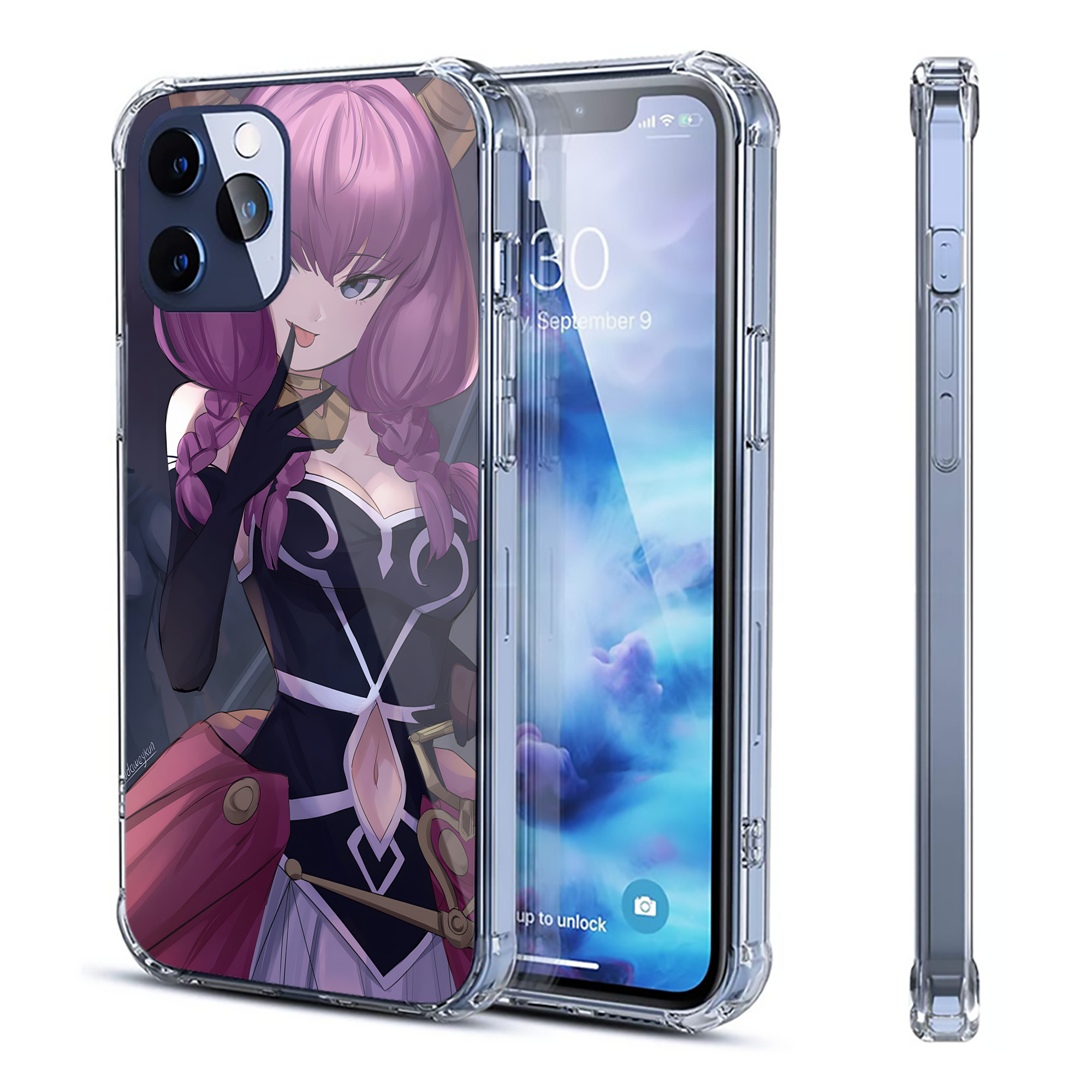 （画像用） 葬送のフリーレン Frieren 【iPhone 12シリーズ対応】透明スマホケース（クリアソフトケース）